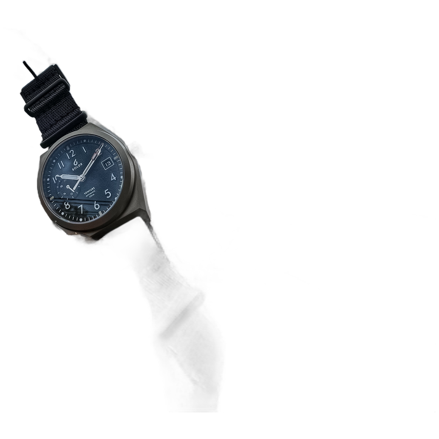 Boldr Venture Wayfarer titanium field watch on nylon strap