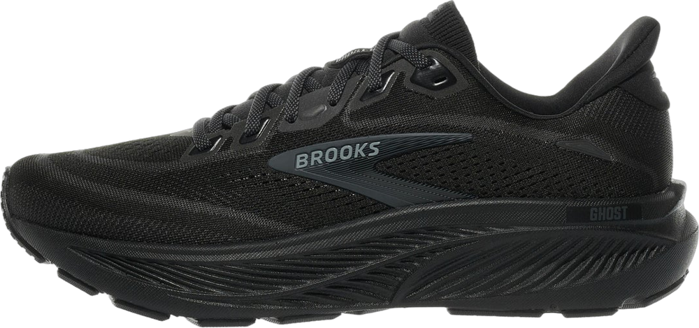 Brooks Ghost 18 men's road running shoe Black/Black/Ebony