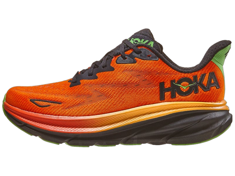 HOKA Clifton 11 road running shoe orange