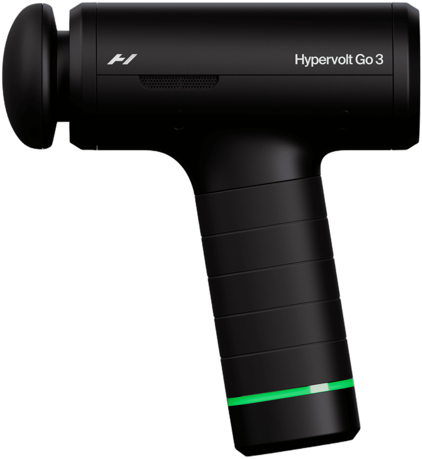 Hyperice Hypervolt Go 3 compact percussion massage gun black