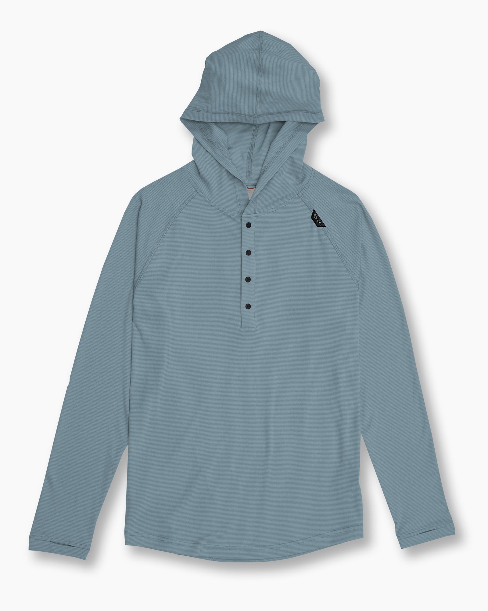 KETL NoFry Four Snap Sun Hoodie in Slate
