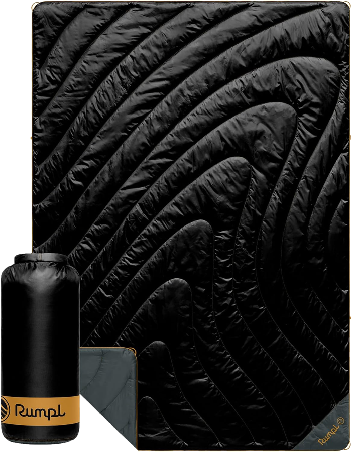 Rumpl Original Puffy Blanket 1-person black with stuff sack