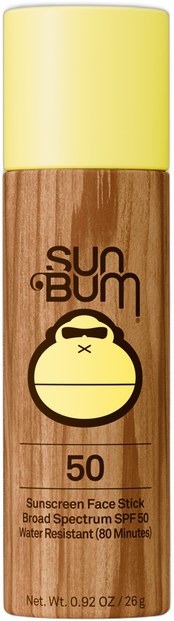 Sun Bum Original SPF 50 sunscreen face stick in paper tube