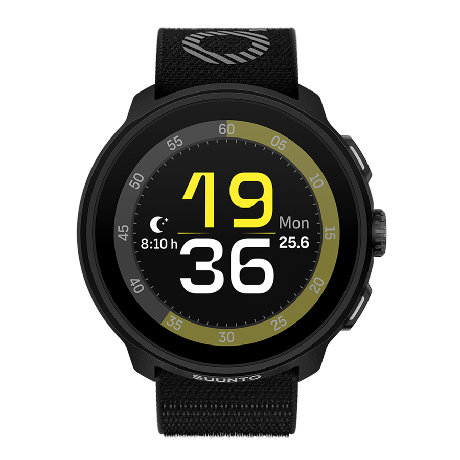 Suunto Run GPS running watch All Black with AMOLED display