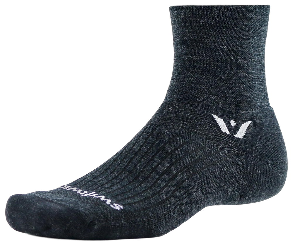 Swiftwick PURSUIT FOUR merino trail running crew socks