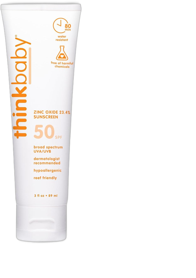 Thinkbaby SPF 50+ mineral sunscreen 3 oz tube