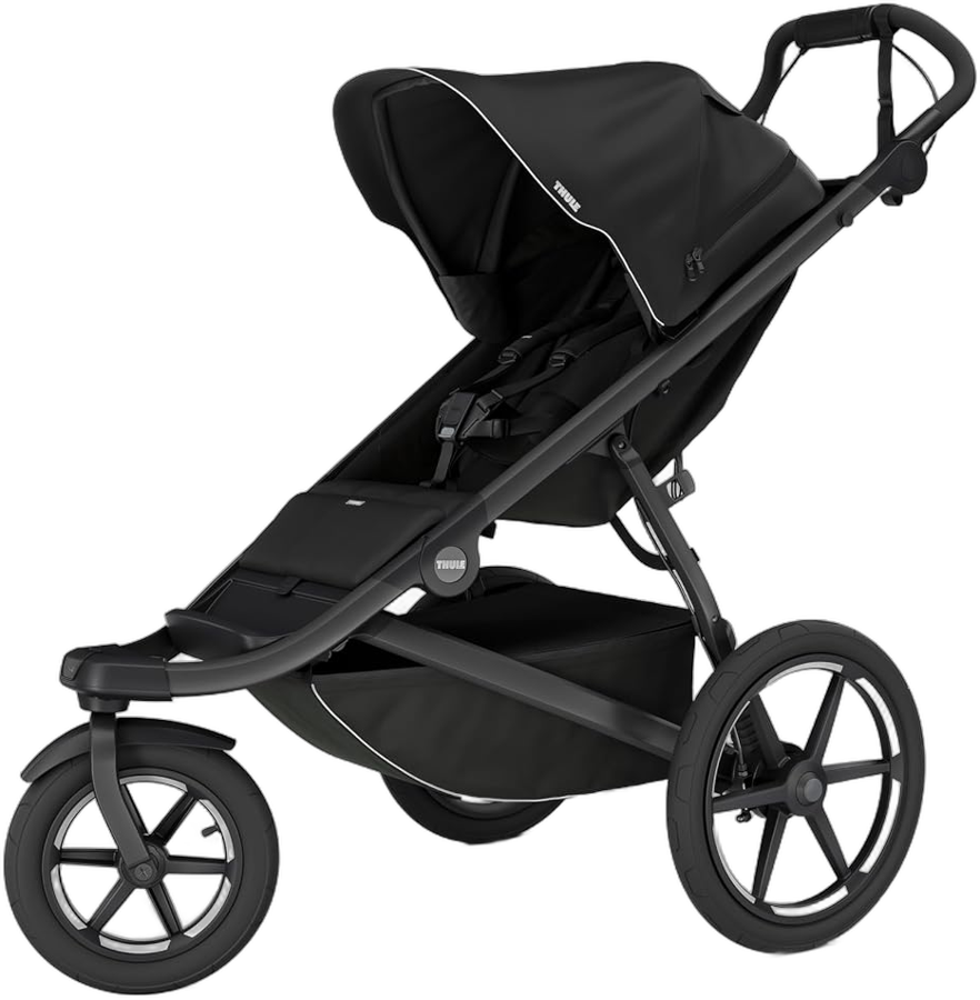 Thule Urban Glide 3 single jogging stroller Black side view
