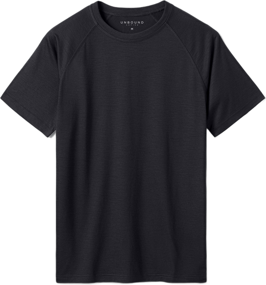 Unbound Merino men's Active Merino T-Shirt black