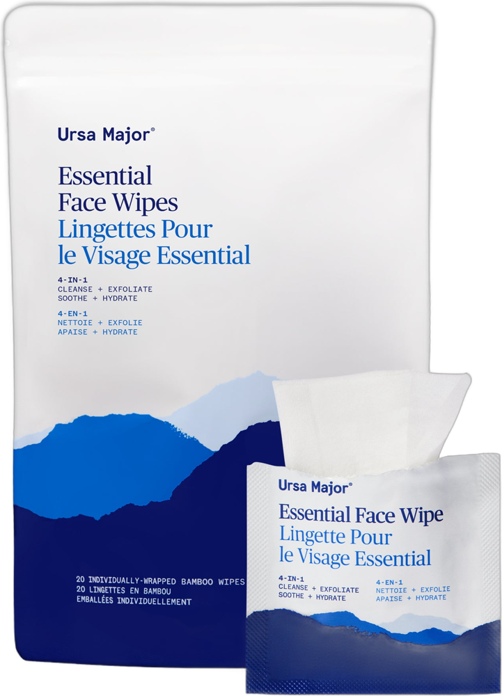 Ursa Major Essential Face Wipes 20 count